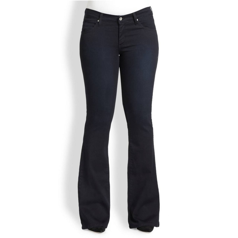 James Jeans Juliette Bootcut Jeans Dark Wash Size 29 Cotton Lycra Made in USA